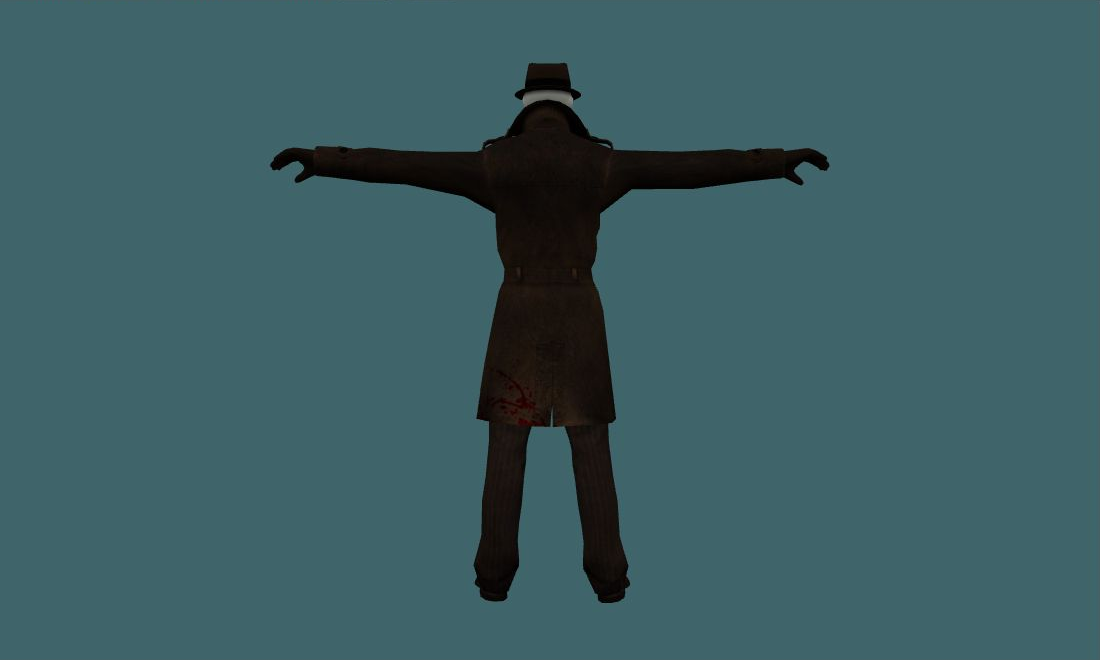Rorschach - Human Model - back - GoldSrc Studio preview