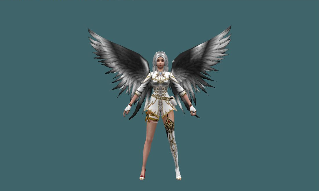 Yuri (Angel) - Human Model - front - GoldSrc Studio preview