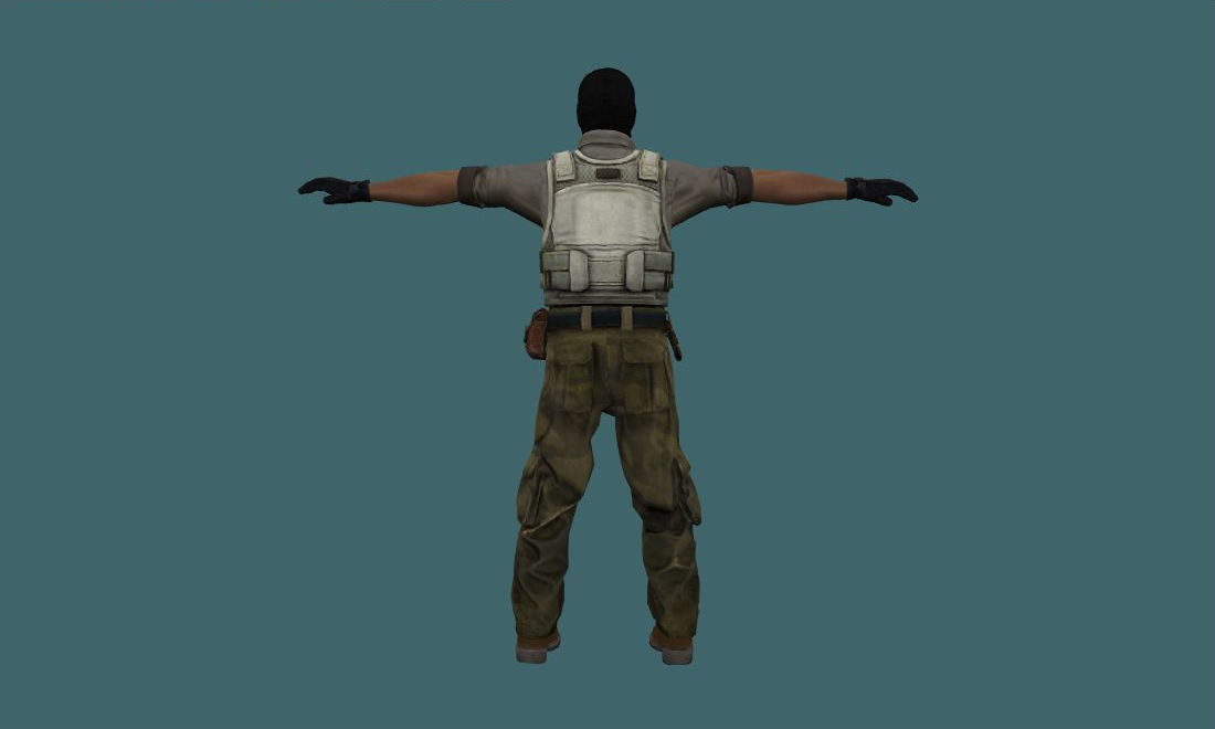 guerilla — guerilla — Human Model - back - GoldSrc Studio preview