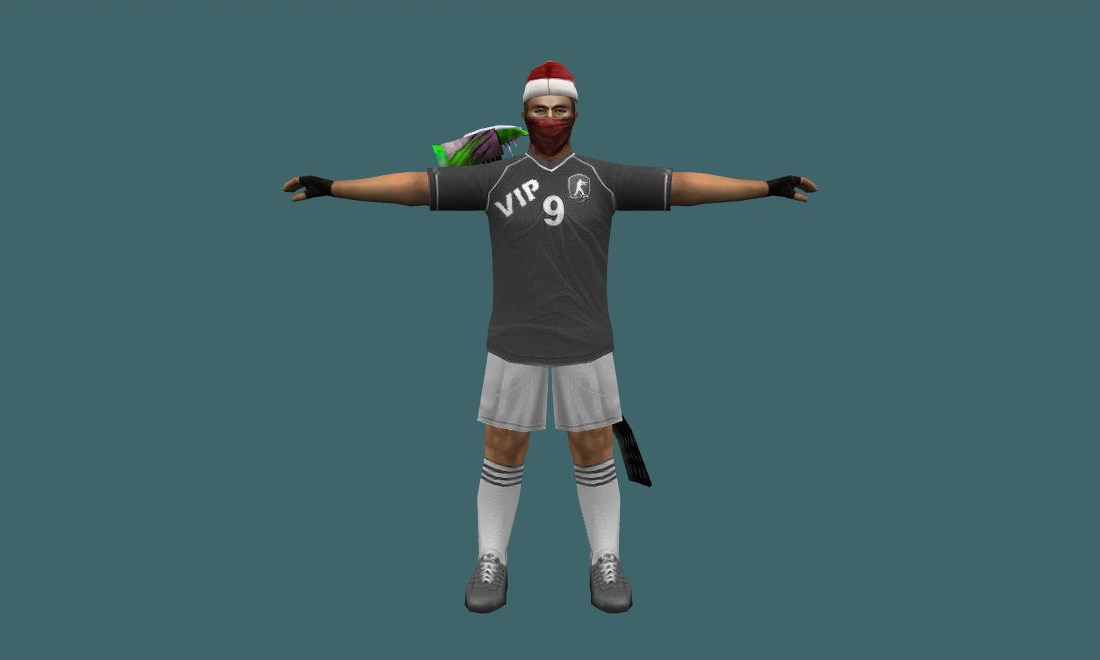 Human Gray - Human Model - front - GoldSrc Studio preview