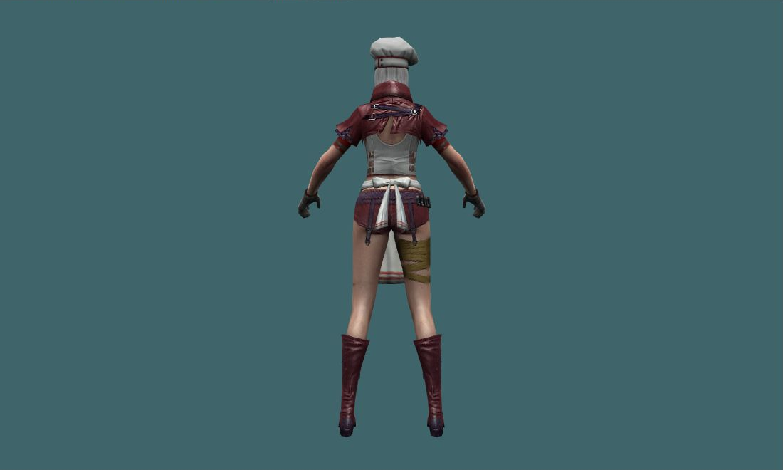 Devil Hunter (Cook) - Human Model - back - GoldSrc Studio preview