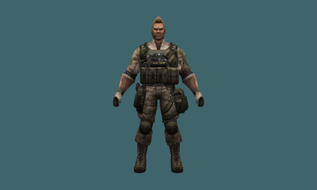 Walter - Human Model - front - GoldSrc Studio preview