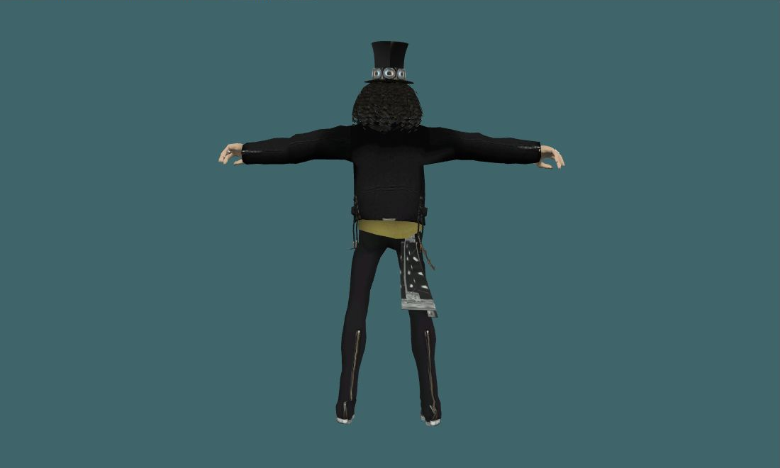 Slash — Human Model - back - GoldSrc Studio preview