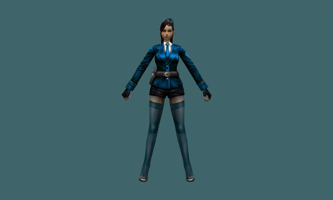 Sergeant (Blue) - Human Model - front - GoldSrc Studio preview