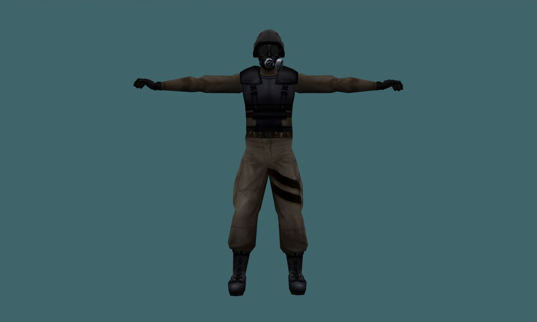 Pseudo Hunk - Human Model - front - GoldSrc Studio preview