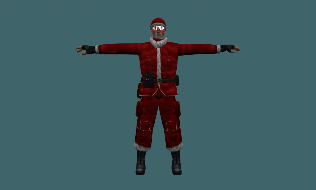 csf_santa_claus - Human Model - front - GoldSrc Studio preview