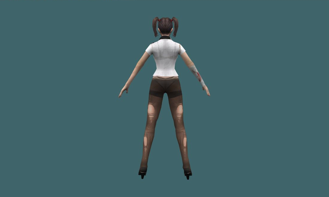 Yuri Office - Human Model - back - GoldSrc Studio preview
