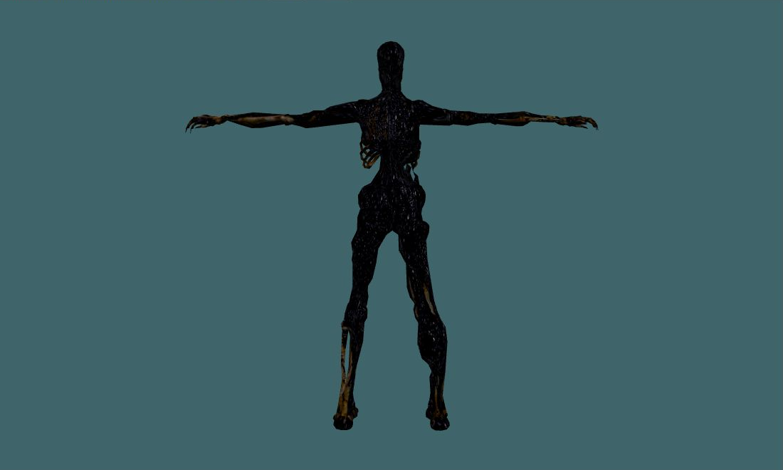 Terrible Burned - Zombie - back - GoldSrc Studio preview