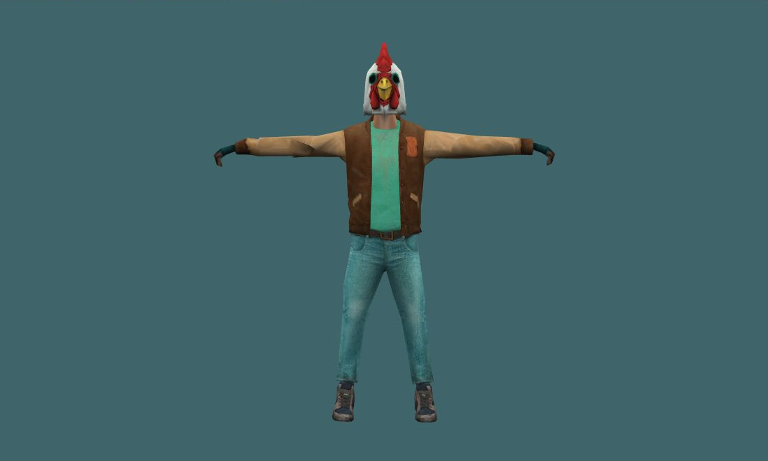 Rooster - Human Model - front - GoldSrc Studio preview