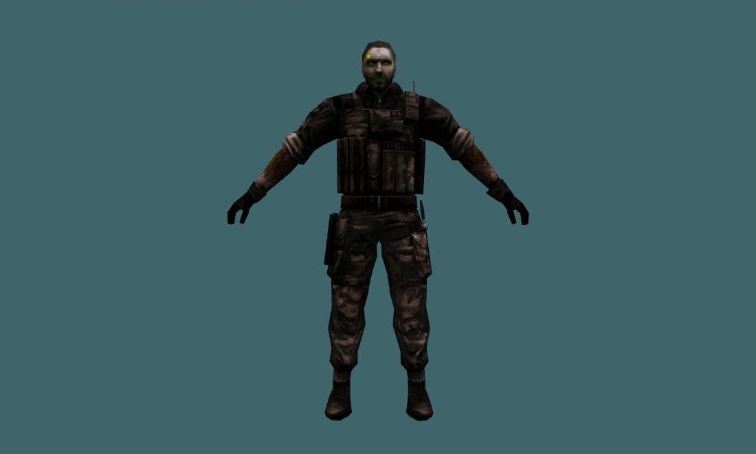 OMOHZombieBL - Zombie - front - GoldSrc Studio preview