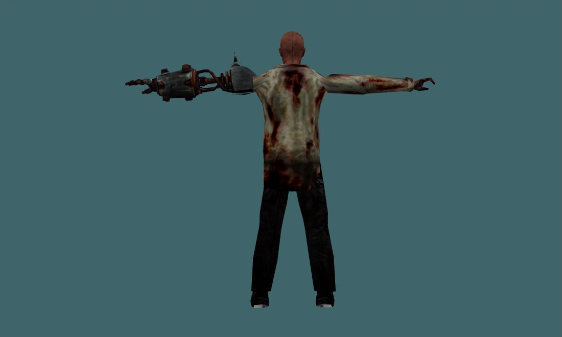 Mutant New - Zombie - back - GoldSrc Studio preview
