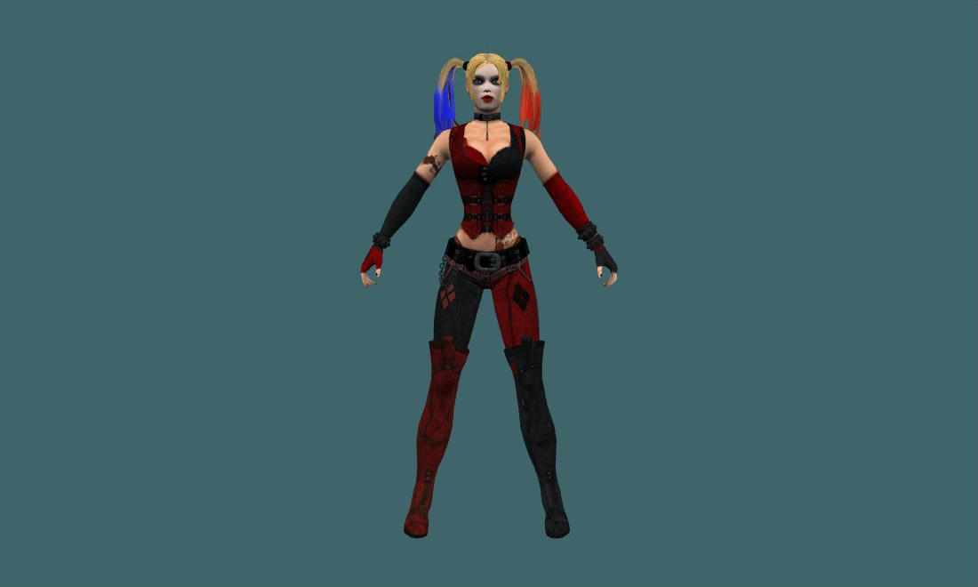 Harley Quinn - Human Model - front - GoldSrc Studio preview