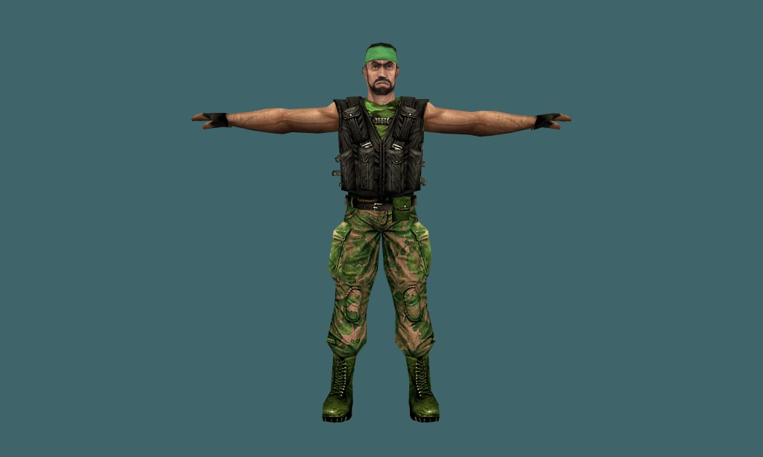 Green T Pack — guerilla — Human Model — photo 1