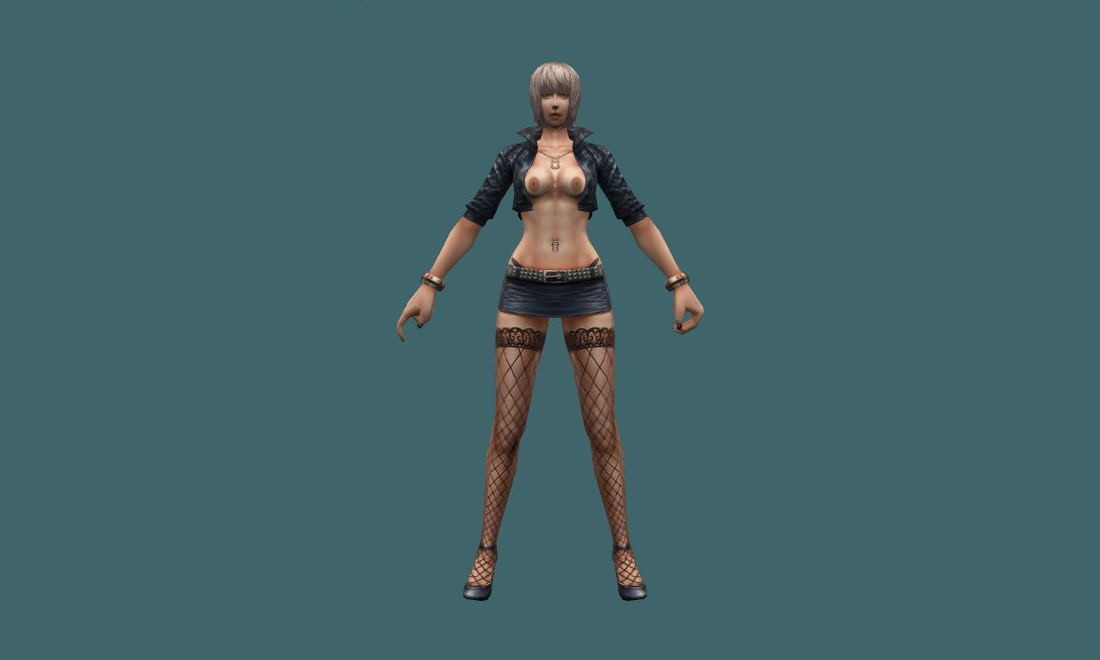 Jennifer (Nude) - Human Model - front - GoldSrc Studio preview