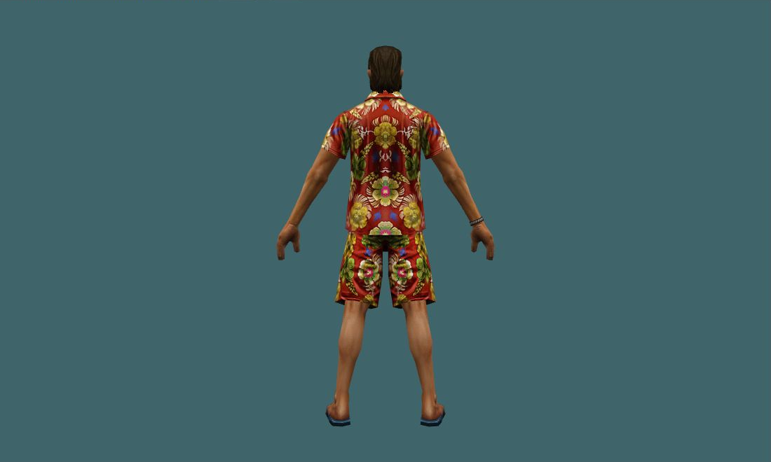 Yuwei - Human Model - back - GoldSrc Studio preview
