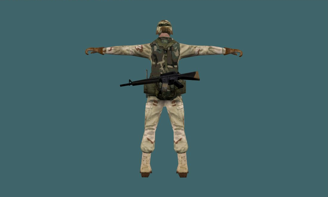 gsg9 — Human Model - back - GoldSrc Studio preview