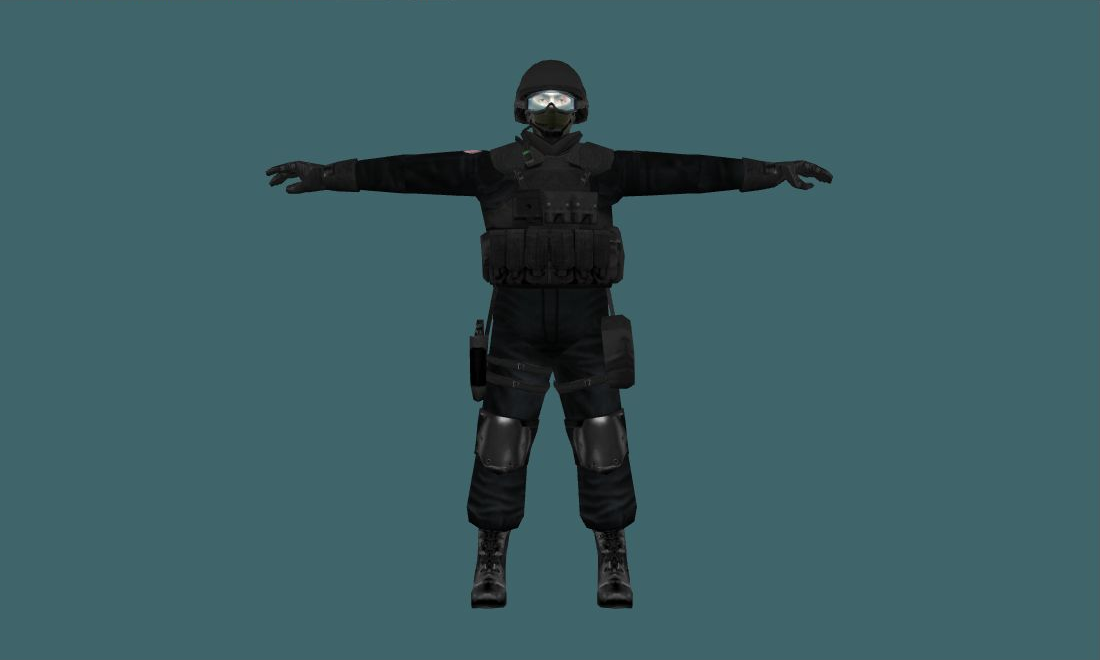 urban — urban — Human Model - front - GoldSrc Studio preview