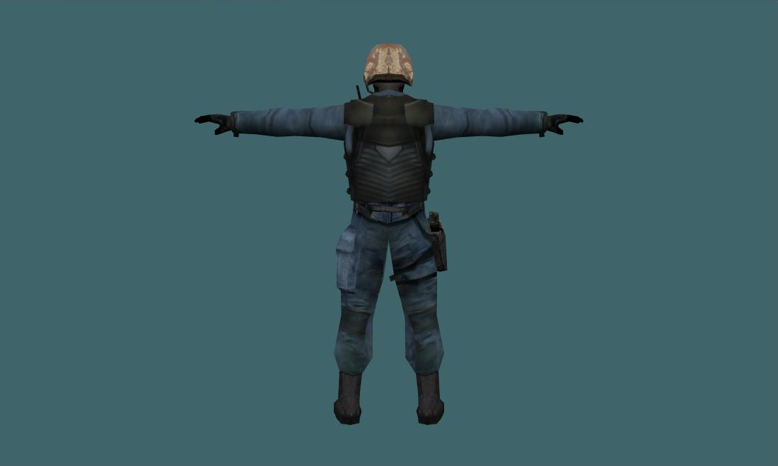 gsg9 — Human Model - back - GoldSrc Studio preview