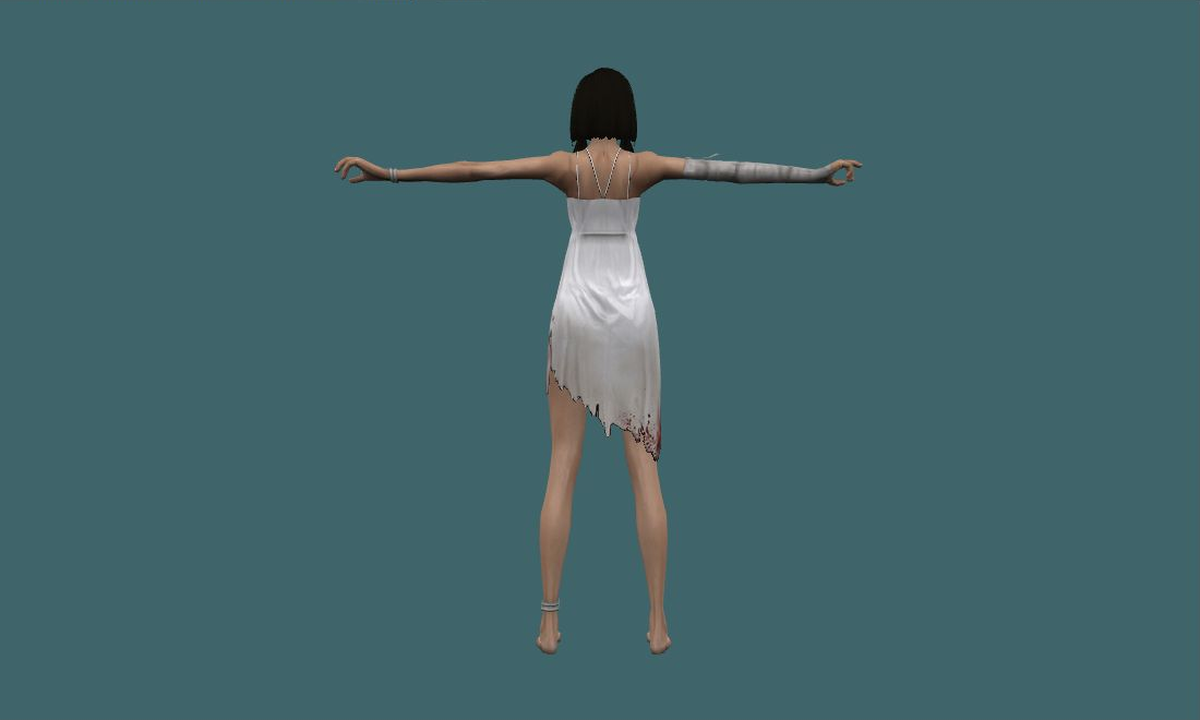 Manuela - Human Model - back - GoldSrc Studio preview