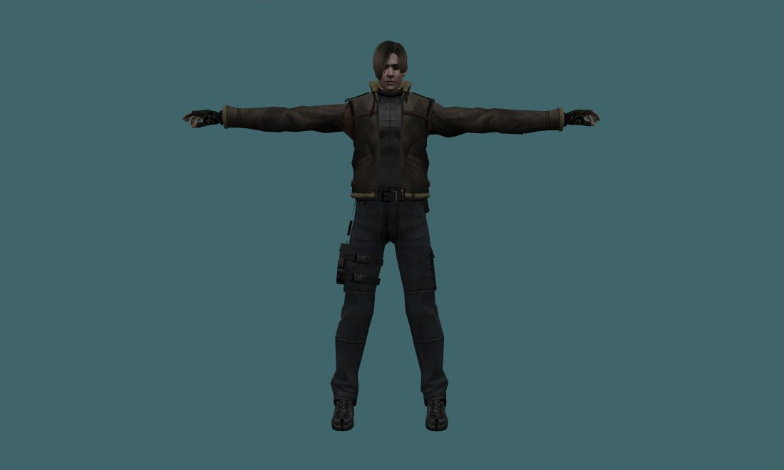 Leon RE4 - Human Model - front - GoldSrc Studio preview