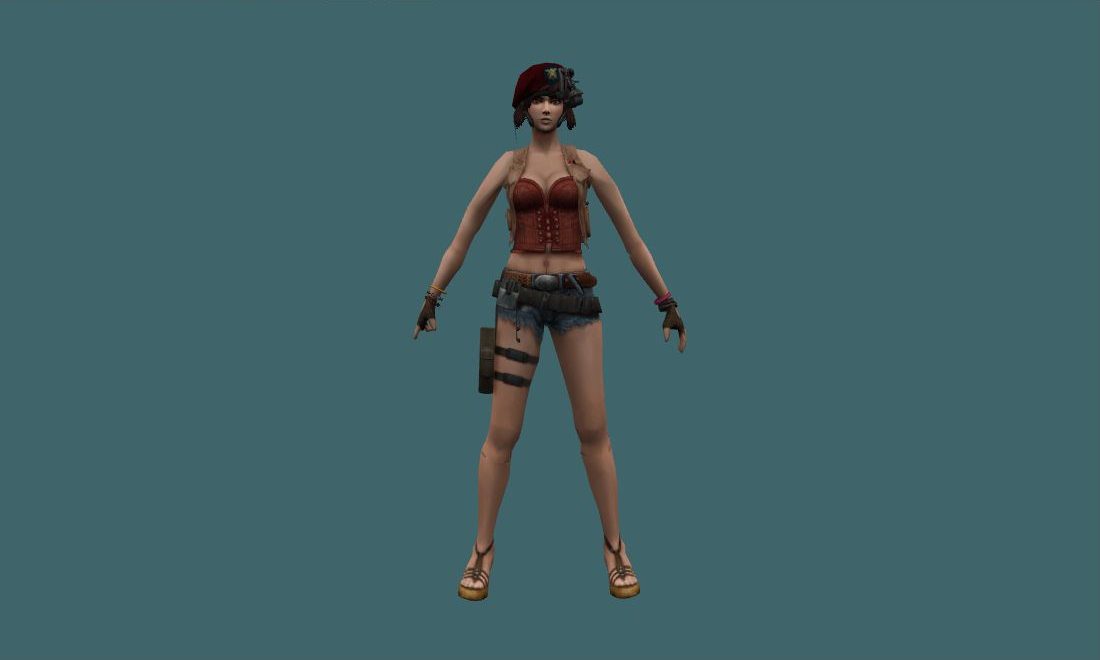 Lopez Rica - Human Model - front - GoldSrc Studio preview