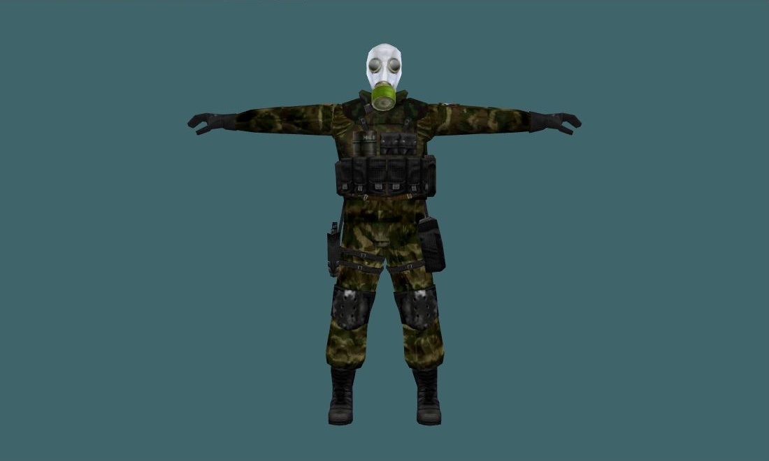 Gasmask soldier — Human Model — photo 1