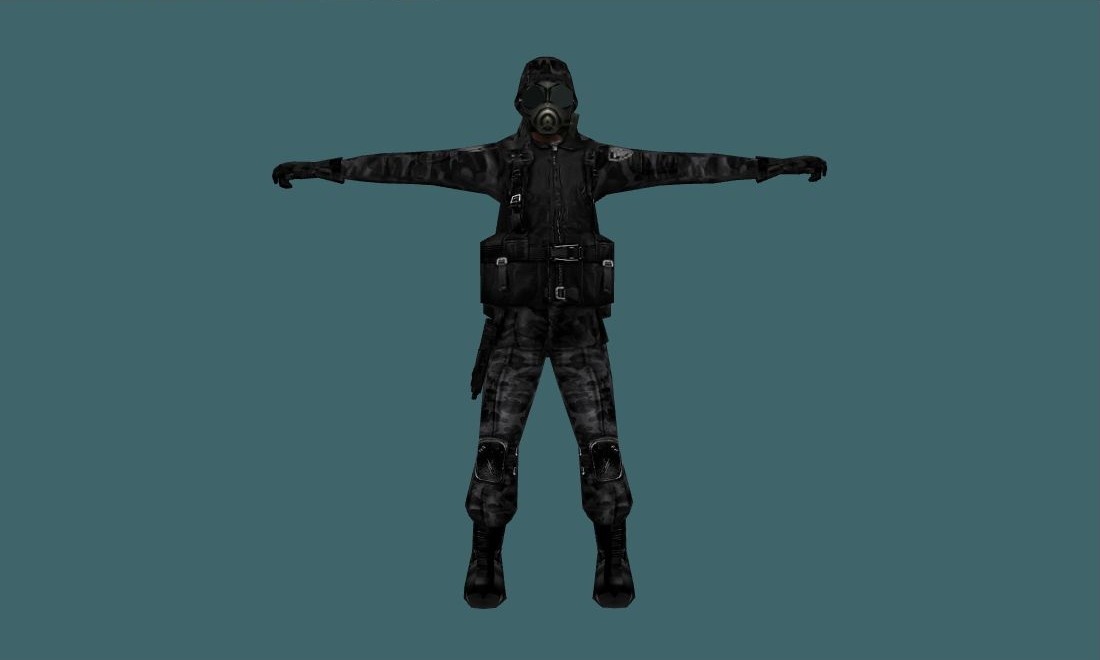 sas — Human Model - front - GoldSrc Studio preview
