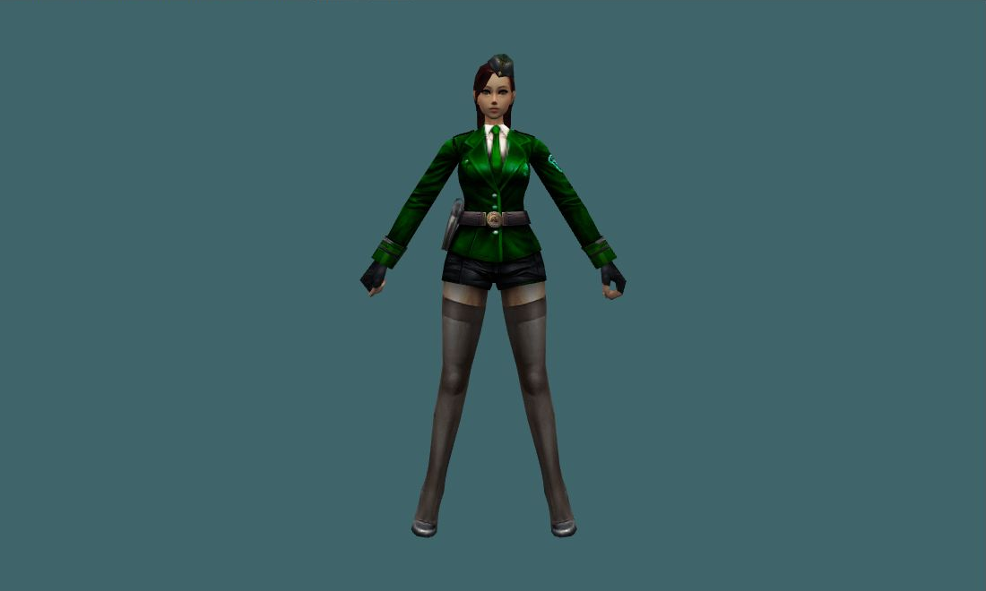 Sergeant (Green) - Human Model - front - GoldSrc Studio preview
