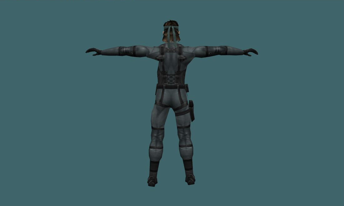 Snake - Human Model - back - GoldSrc Studio preview