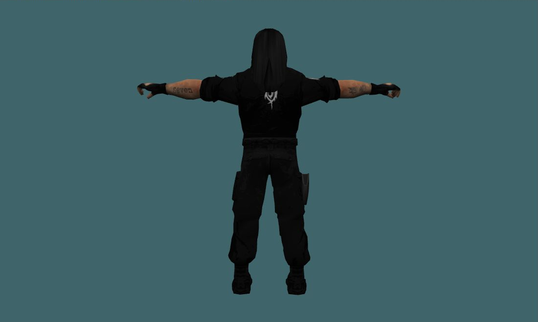 Mick Thomson - Human Model - back - GoldSrc Studio preview