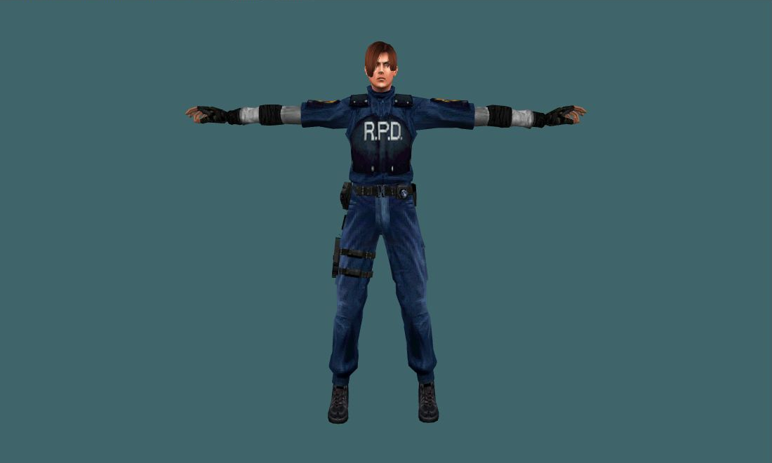 RE 4 Leon Kennedy in RE 2 LD Skin — Human Model — photo 1