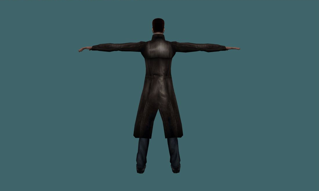 Dude - Human Model - back - GoldSrc Studio preview