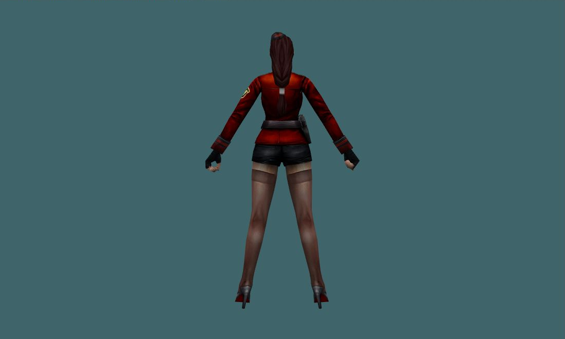 Sergeant (Red) - Human Model - back - GoldSrc Studio preview