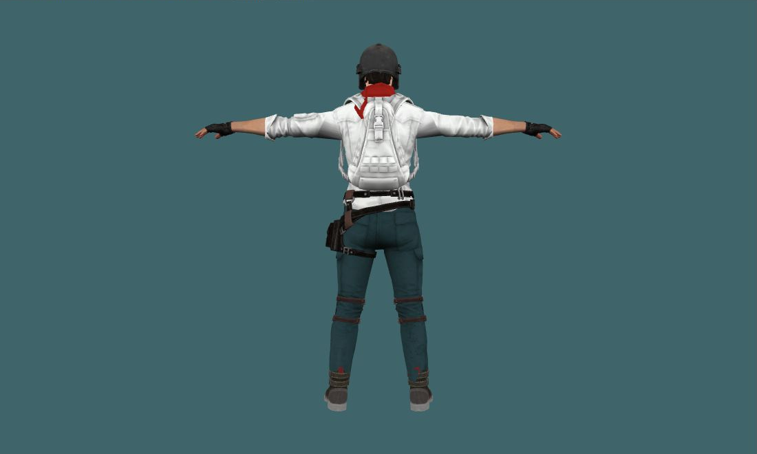 PUBG — Human Model - back - GoldSrc Studio preview