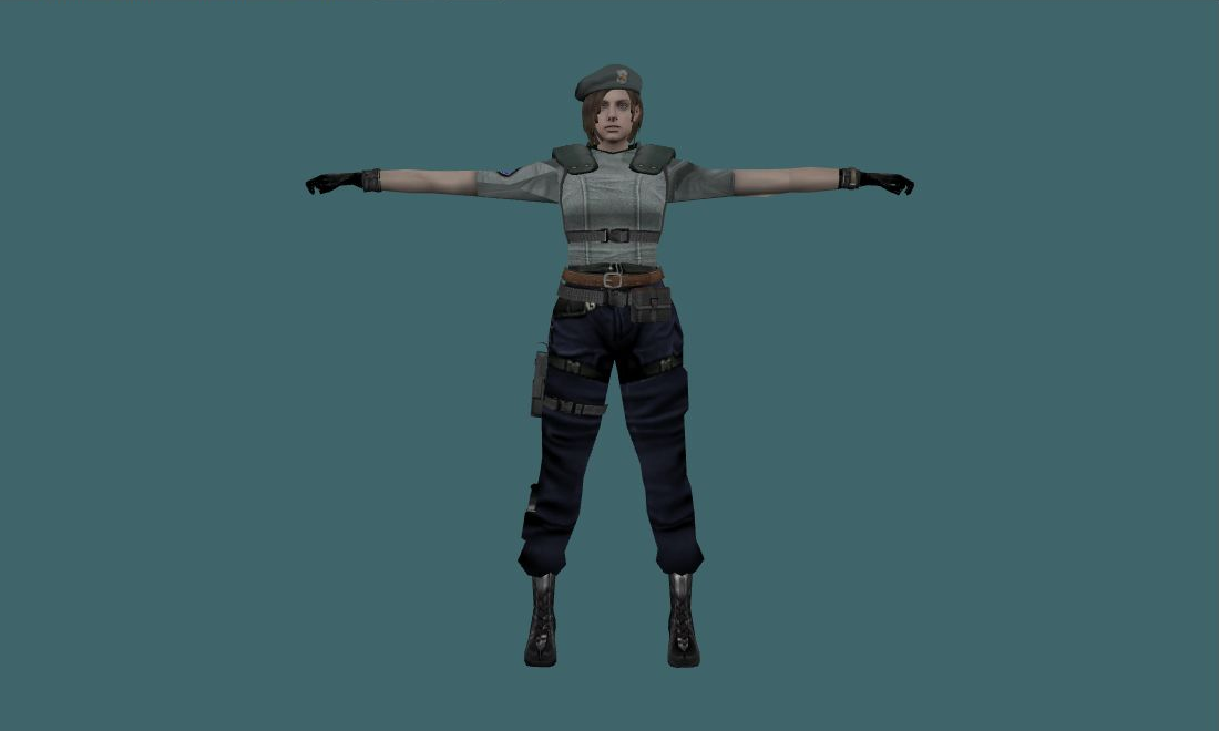 Resident Evil - Jill Valentine — Human Model - front - GoldSrc Studio preview