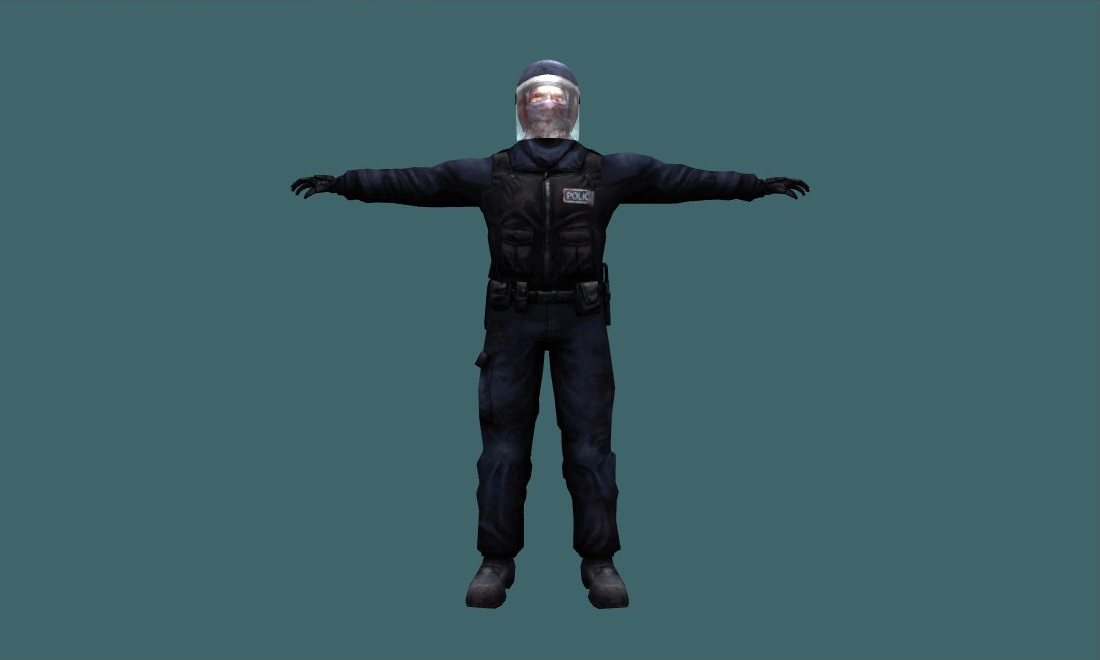 Police Constable Briar - Human Model - front - GoldSrc Studio preview