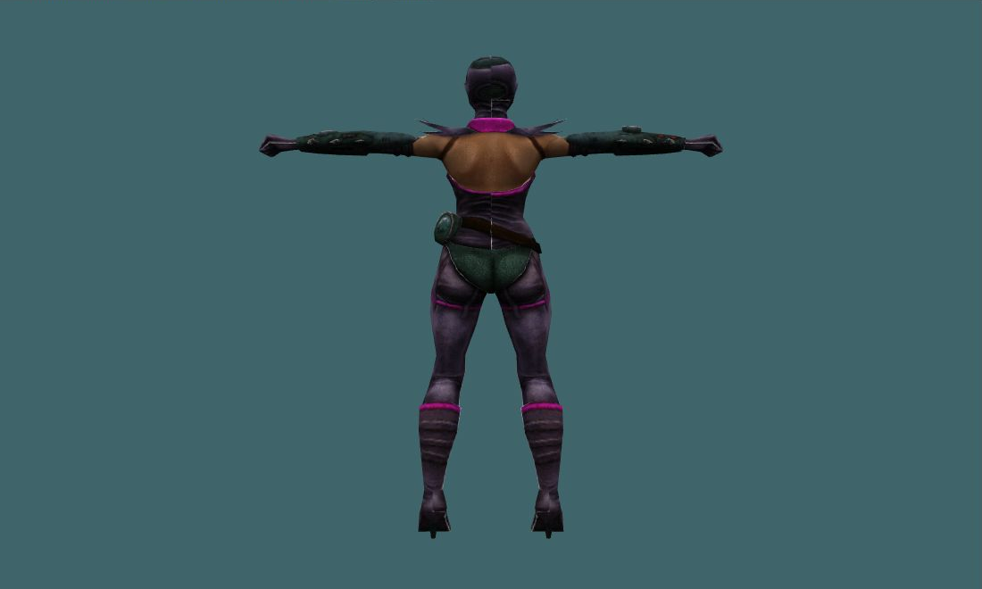 Cyborg - Human Model - back - GoldSrc Studio preview