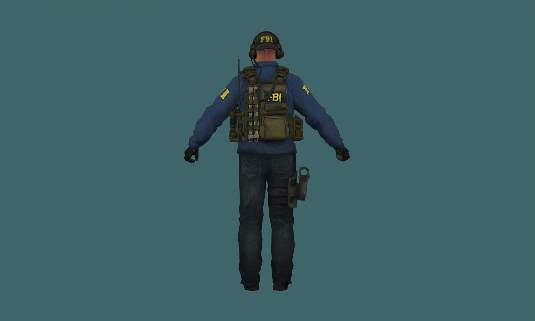 urban — urban — Human Model - back - GoldSrc Studio preview