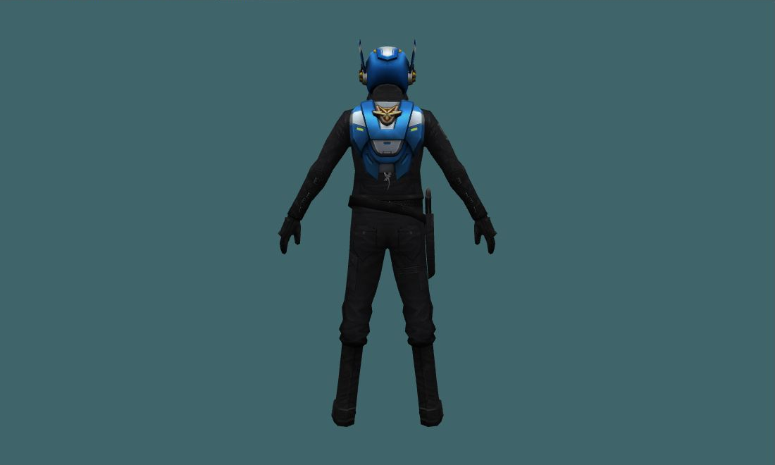 Survivor - Human Model - back - GoldSrc Studio preview