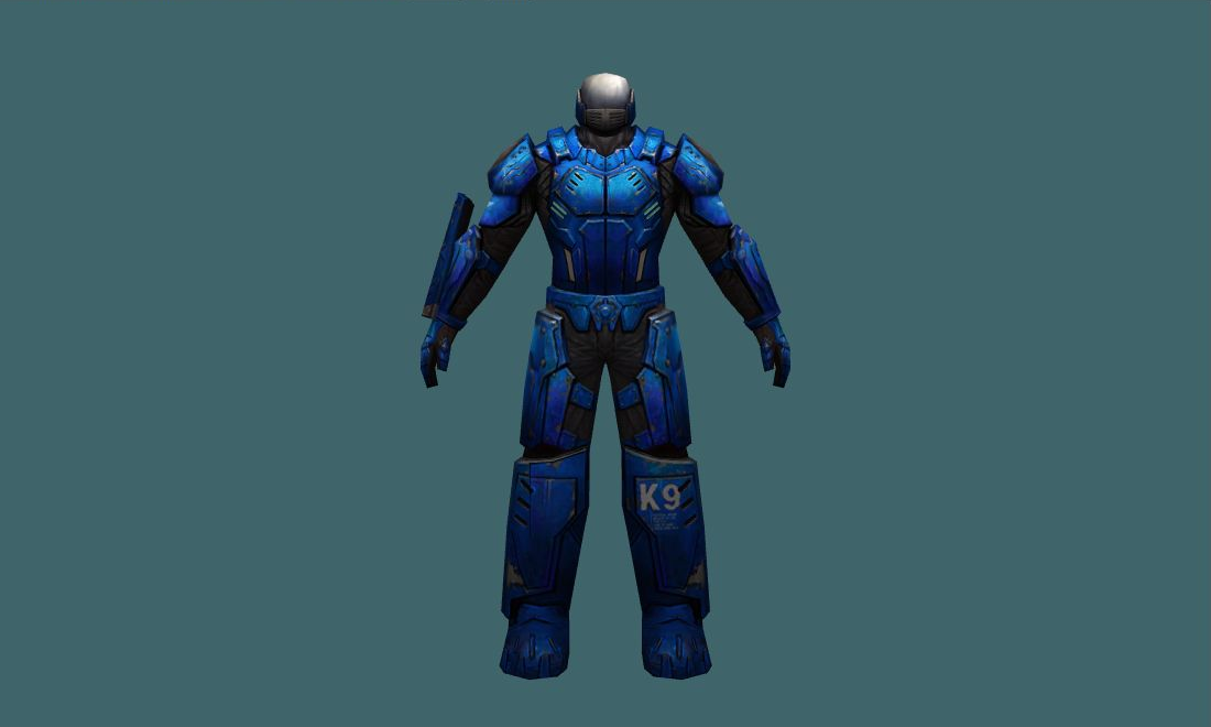 Tanker (Blue) - Human Model - front - GoldSrc Studio preview