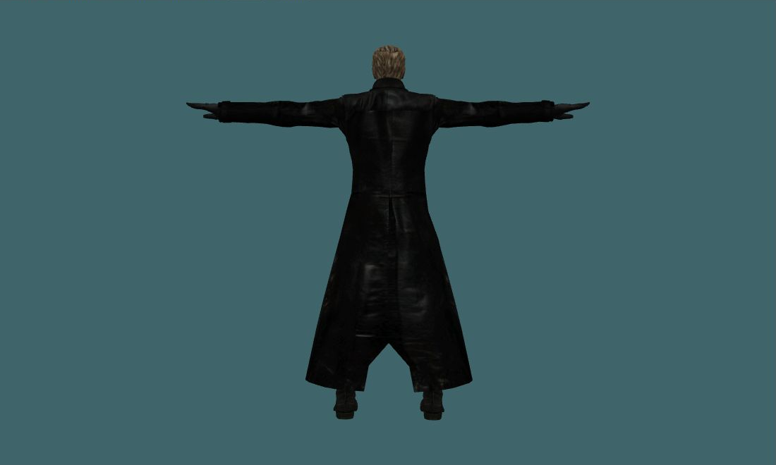 Albert Wesker - Human Model - back - GoldSrc Studio preview