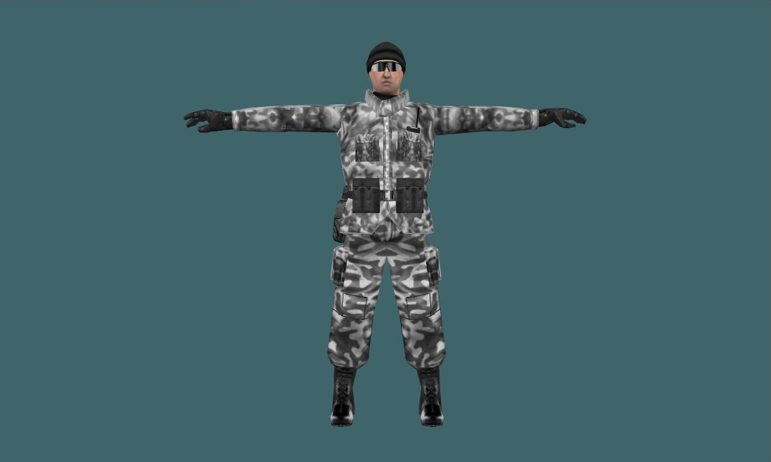 arctic — Human Model - front - GoldSrc Studio preview