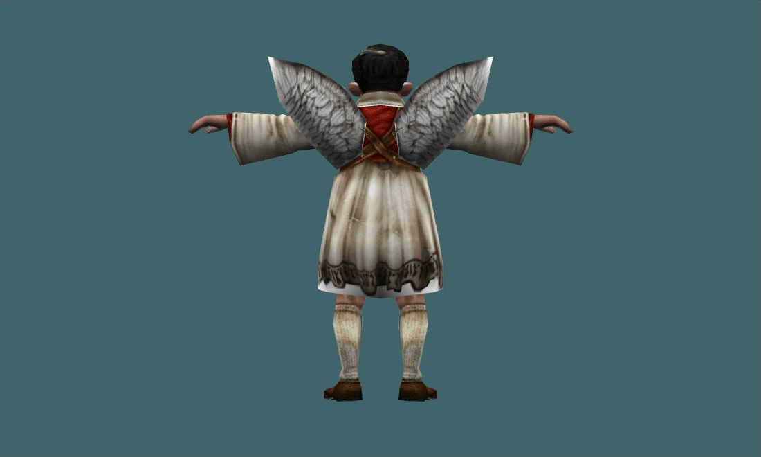 Angel - Human Model - back - GoldSrc Studio preview