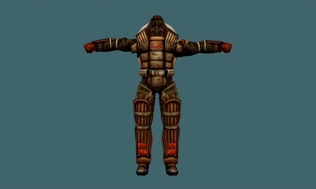 Space Terrorist - Human Model - front - GoldSrc Studio preview