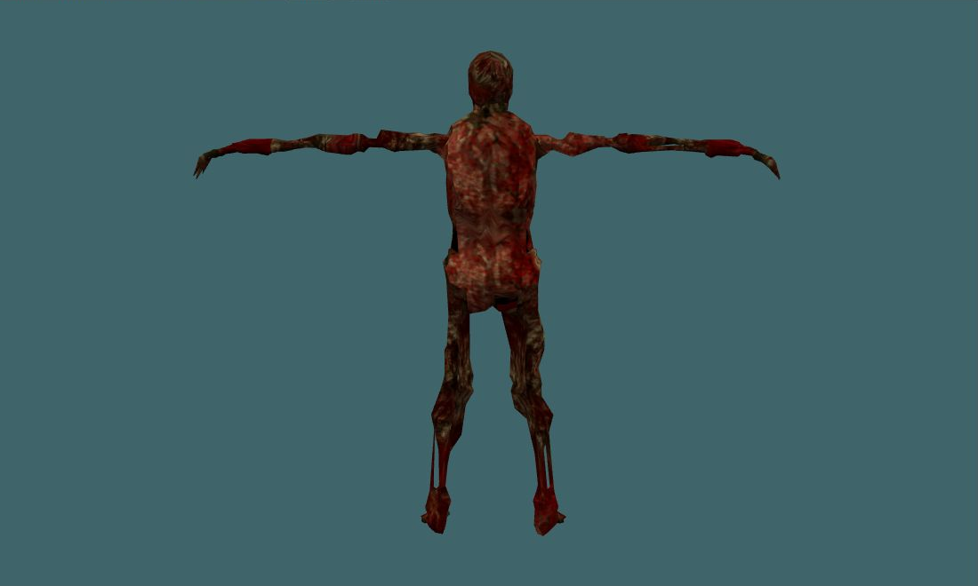 Raptor Z - Zombie - back - GoldSrc Studio preview