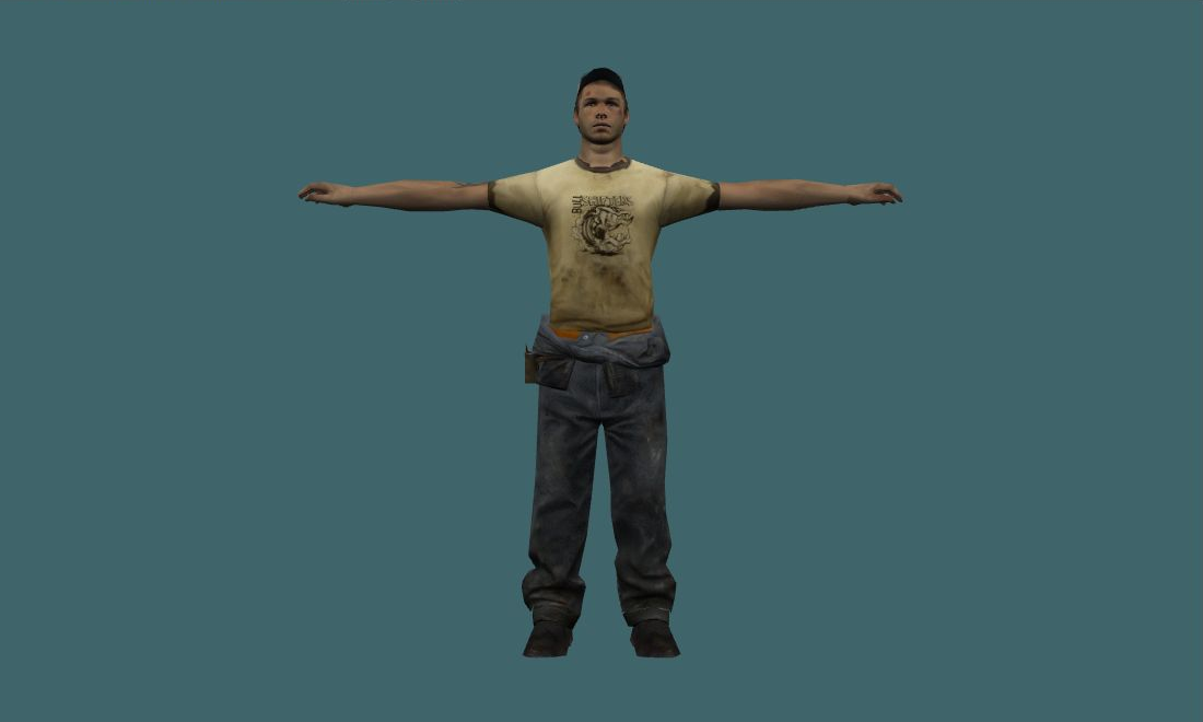 Ellis - Human Model - front - GoldSrc Studio preview
