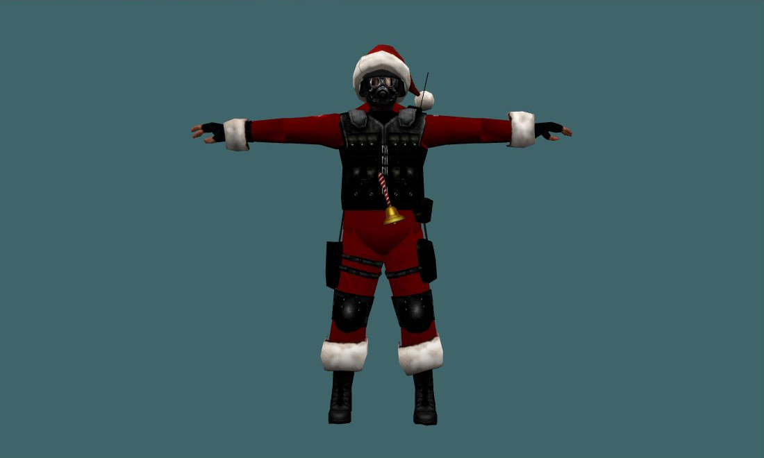 Umbrella (Xmas) - Human Model - front - GoldSrc Studio preview