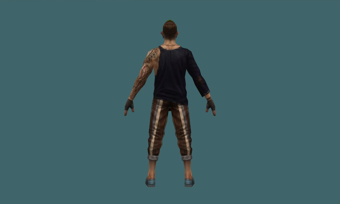 Spade - Human Model - back - GoldSrc Studio preview
