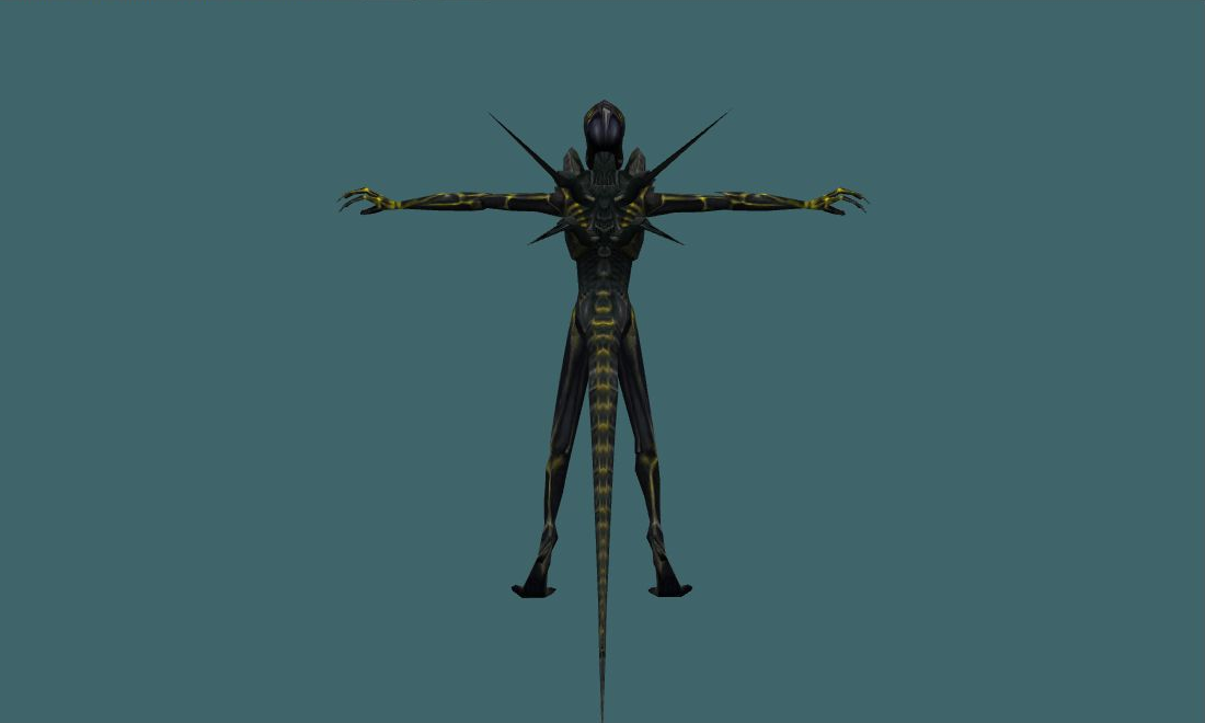 alien_new (New) - Zombie - back - GoldSrc Studio preview
