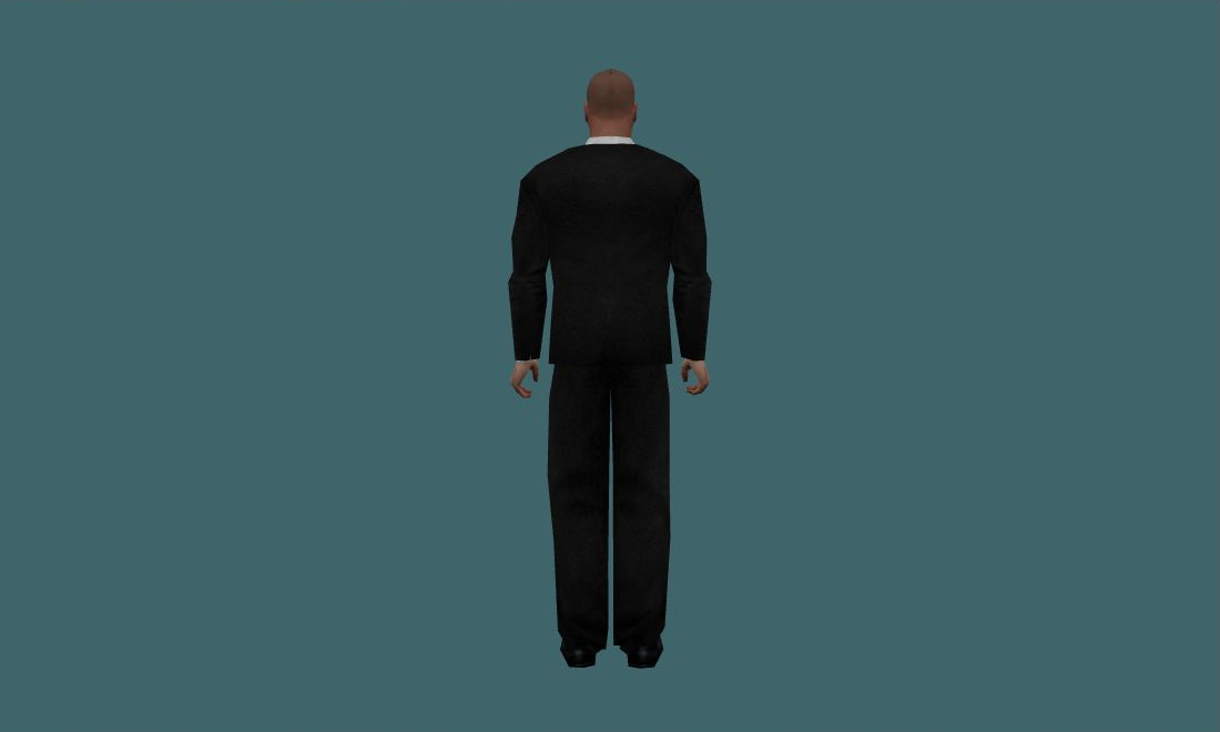 Jason Statham - Human Model - back - GoldSrc Studio preview